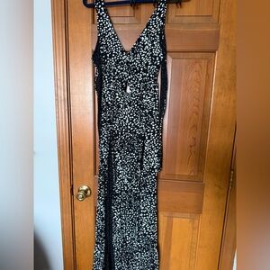 ASOS Black and White Patterned Maxi Dress